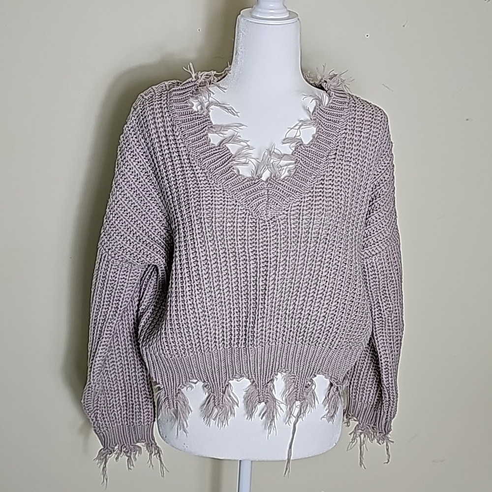 Lane Tree Cropped Sweater  Size S Women's